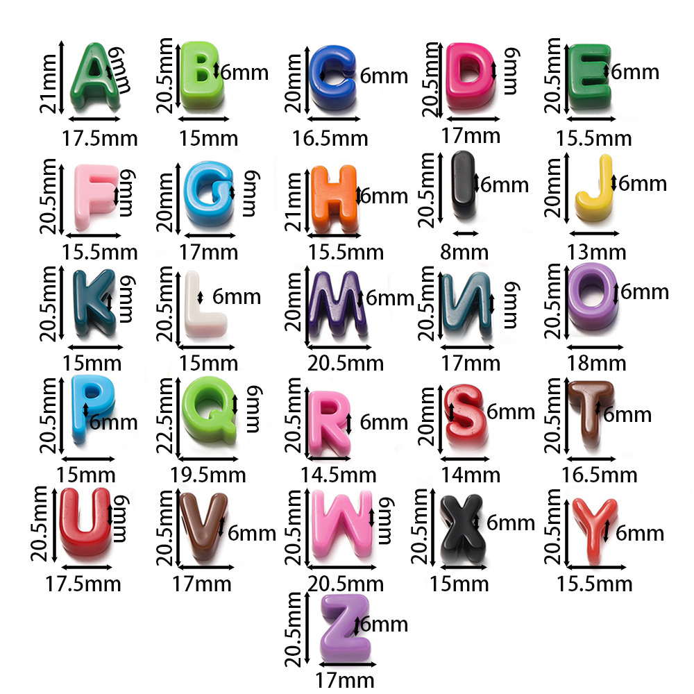 10 Perles À Lettres Ccb Pour Bijoux À Faire Soi-Même Image7