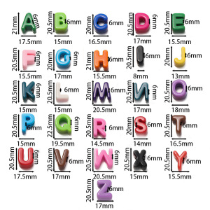 10 Perles À Lettres Ccb Pour Bijoux À Faire Soi-Même h5 Image7
