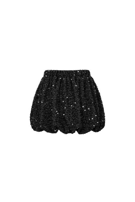 Jupe courte femme en fibre de polyester tissée élégante paillettes 2