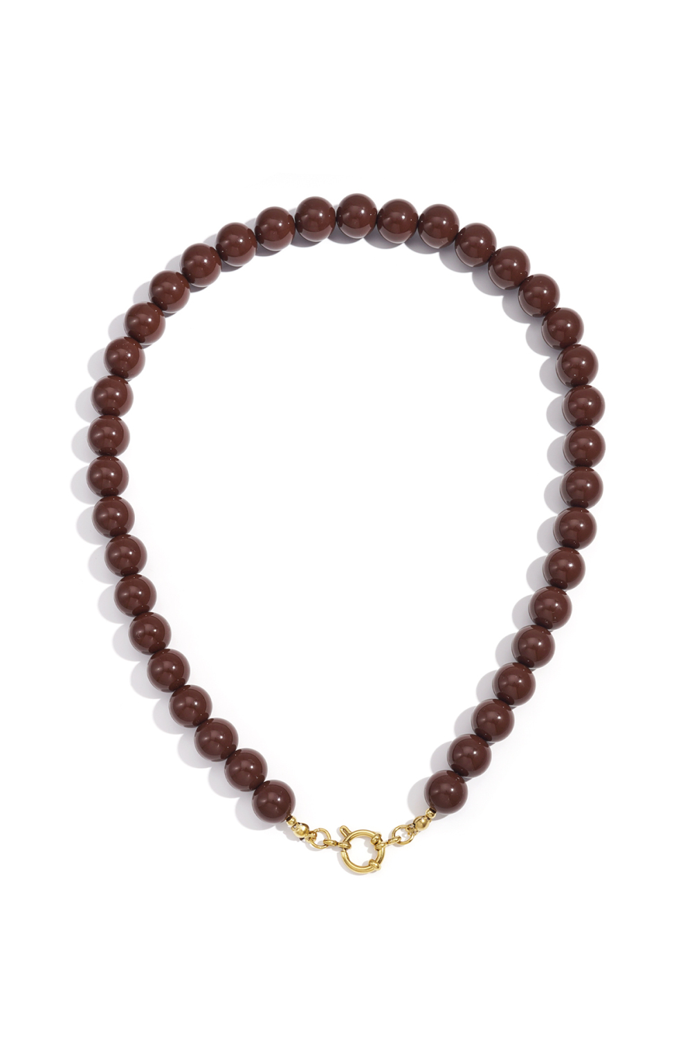 Collier De Perles Avec Fermeture Sur Le Devant - 12 Mm