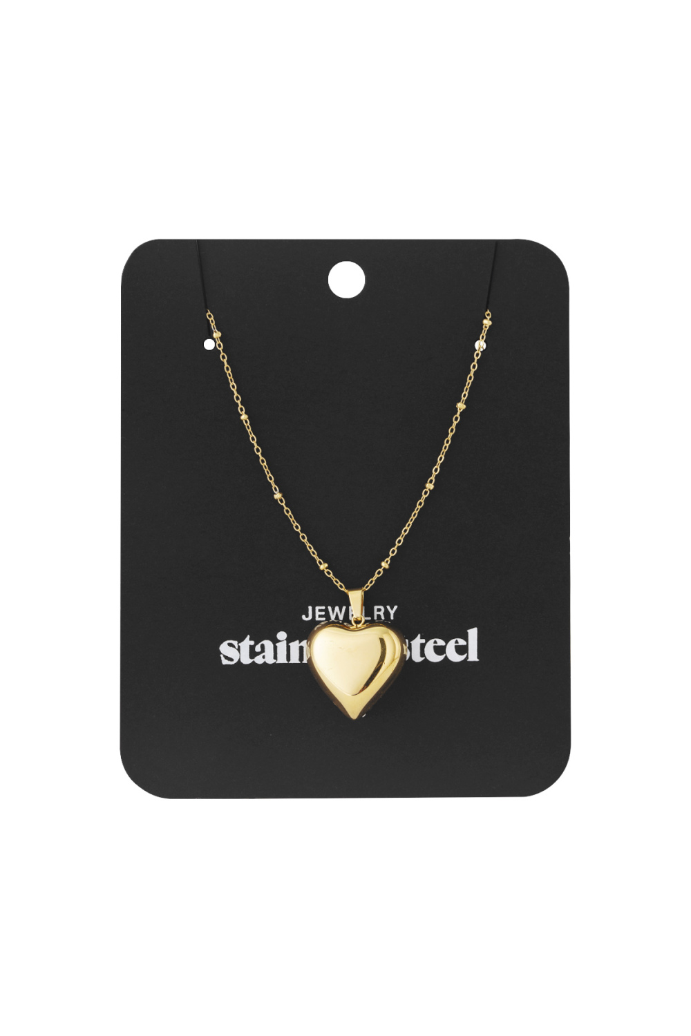 Colliers Pendentifs En Acier Inoxydable En Forme De Cœur, Décontractés Et Quotidiens Image3