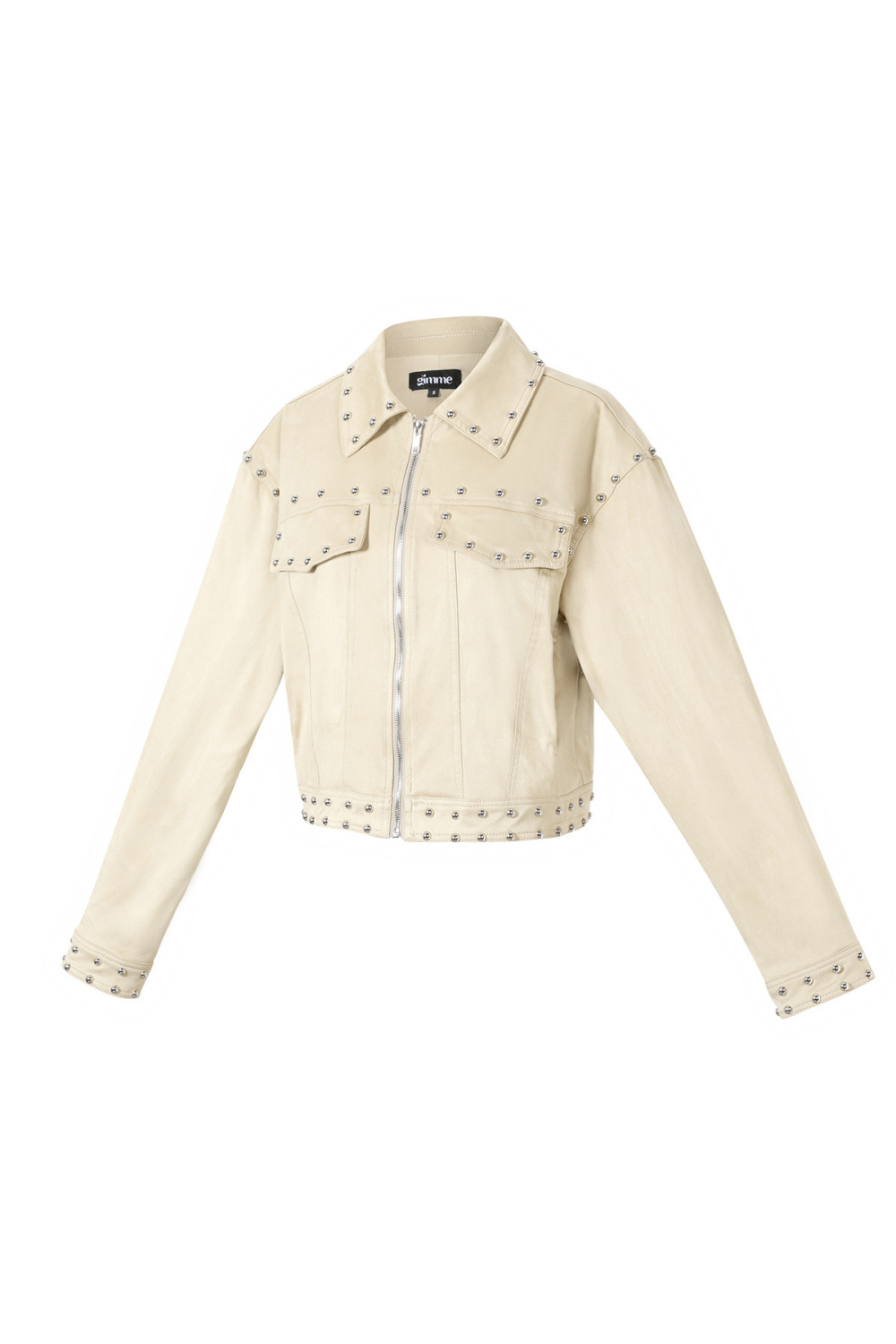 Tissu Polyester Fibre Veste Femme Style Urbain Élégant Spécialité Couleur Unie Automne/Hiver h5Image2