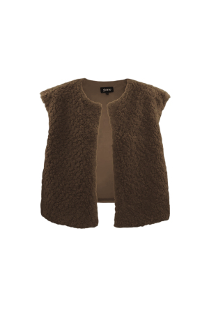 Woven Polyester Fiber Gilet Femme Casual Solid Color Fall/Winter h5