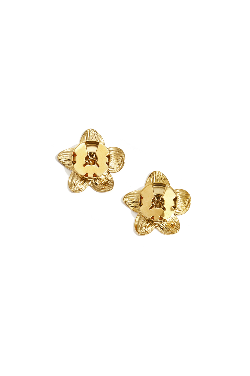 Boutons De Manchette Fleur Simple Acier Inoxydable Accessoires Du Quotidien h5Image4