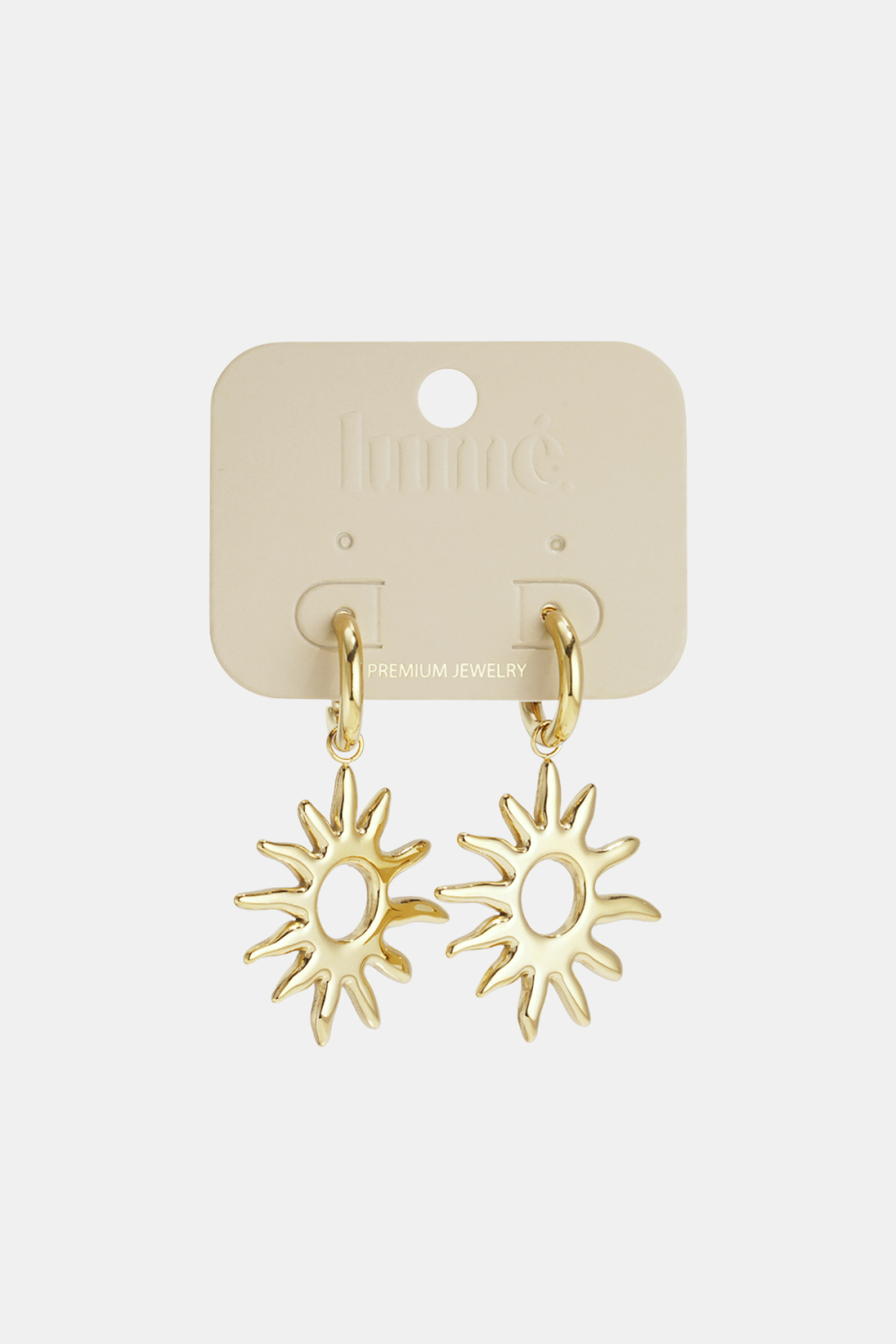Boucles D'Oreilles Pendantes En Acier Inoxydable, Collection Soleil, Style Décontracté Et Simple Pour Femmes Image5
