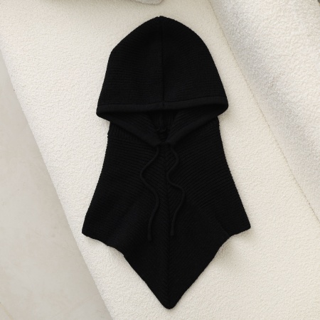 Écharpe d'hiver polyvalente en polyester à rayures pour femme, 1 pièce