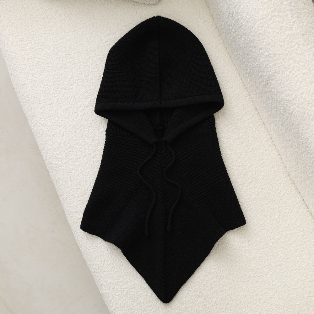 Écharpe D'Hiver Polyvalente En Polyester À Rayures Pour Femme, 1 Pièce