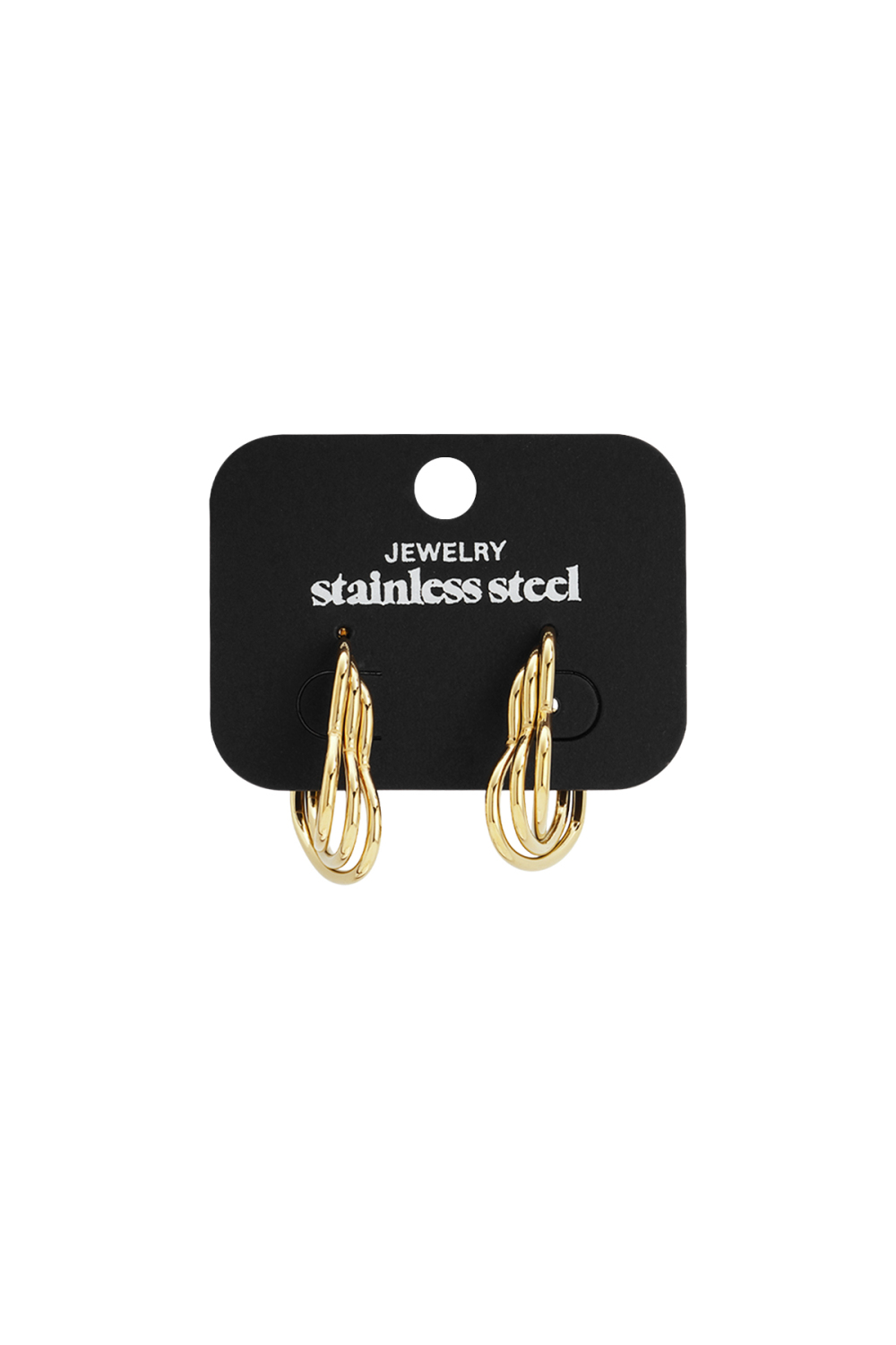 Boucles D'Oreilles Créoles En Acier Inoxydable, Style Cœur, Décontractées, Simples Et Quotidiennes, Bijoux Pour Femmes Image5