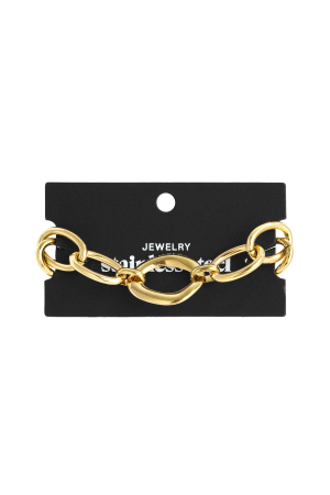 Bracelets À Chaîne En Acier Inoxydable, Série Décontractée, Simple Et Quotidienne, Bijoux Pour Femmes h5 Image4