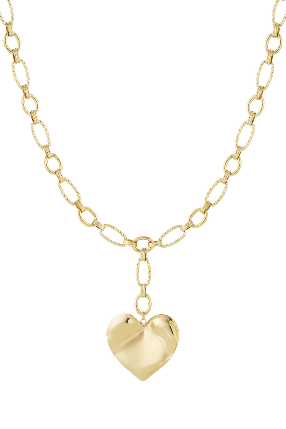 Collier Chaîne Grand Coeur 
