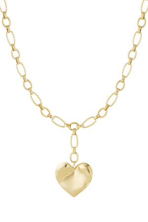 Collier Chaîne Grand Coeur h5 