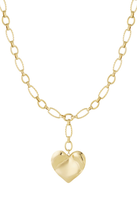 Collier Chaîne Grand Coeur