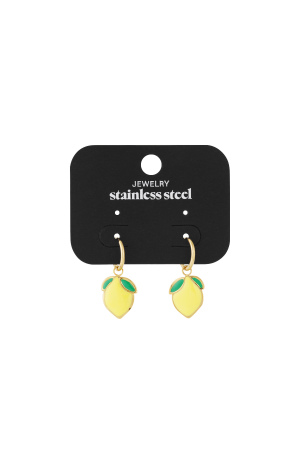 Mini Boucle D'Oreille Citron h5 Image4