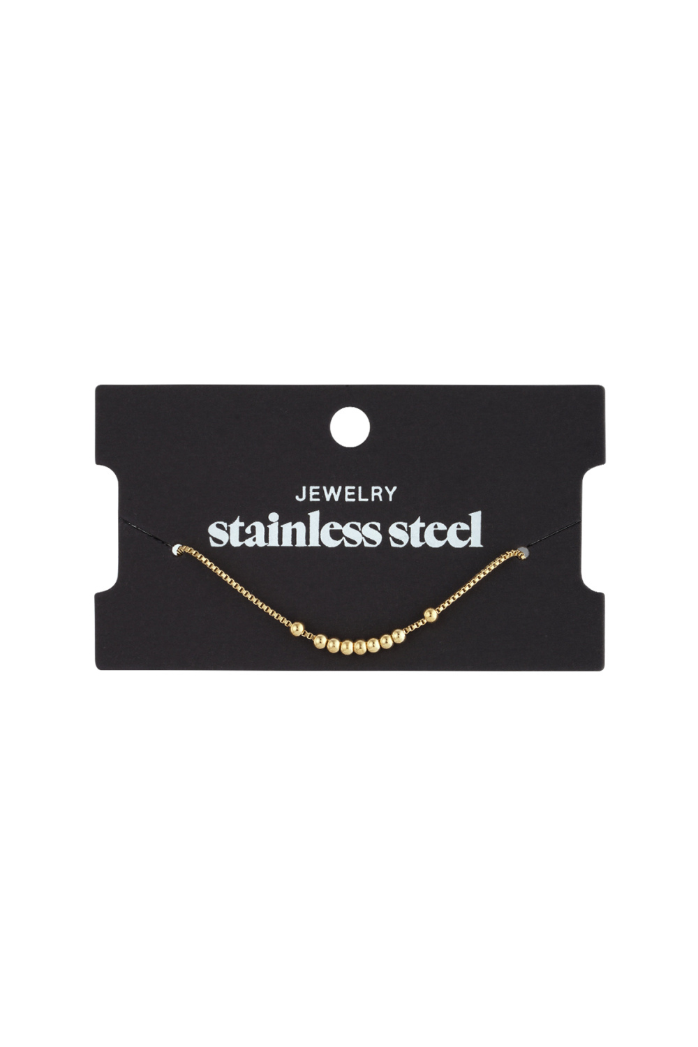 Bracelet Simple Avec Boules - Doré Image3