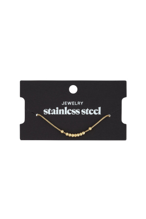 Bracelet Simple Avec Boules - Doré h5 Image3