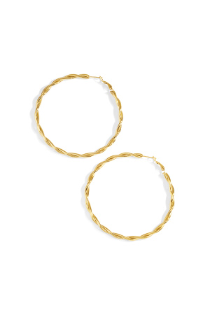 Boucles D'Oreilles Créoles Torsadées h5