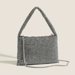 Sac À Bandoulière Femme Élégant En Pu Uni, Collection Luxe (1 Pièce) h5 