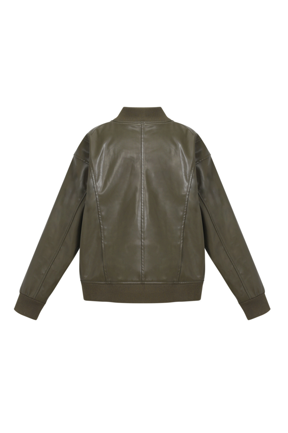 Tissu Polyester Fibre Veste Bomber Femme Automne/Hiver Style Urbain h5Image3