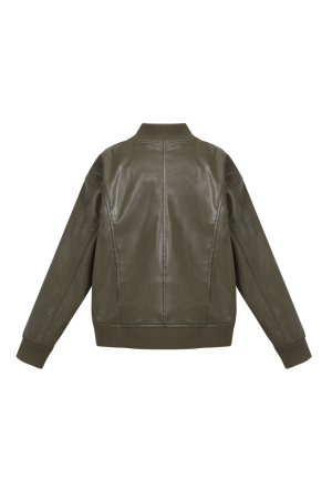 Tissu Polyester Fibre Veste Bomber Femme Automne/Hiver Style Urbain h5 Image3