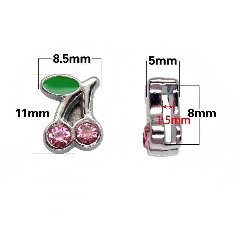 Perles De Bijoux En Alliage De Cerise À Faire Soi-Même Image2