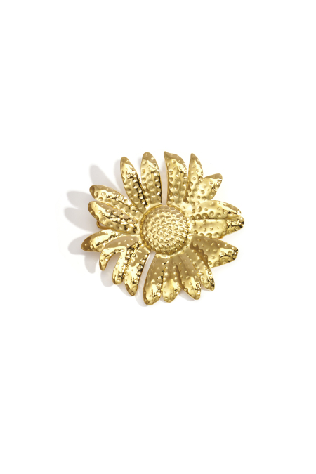 Broche épingle à cheveux en forme de fleur à motif pointillé