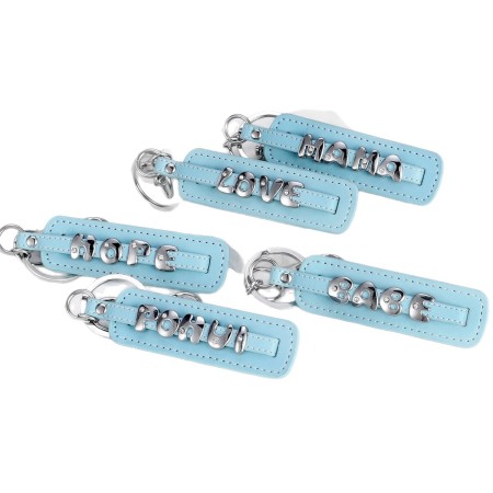Perles de bijoux en alliage argenté, lettre douce à faire soi-même