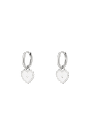 Boucles D'Oreilles Mini Coeur À Pois h5 Image2