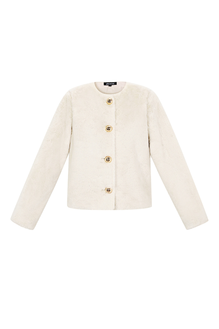 Tissu Polyester Fibre Manteau Femme Élégant Couleur Unie Automne/Hiver 2