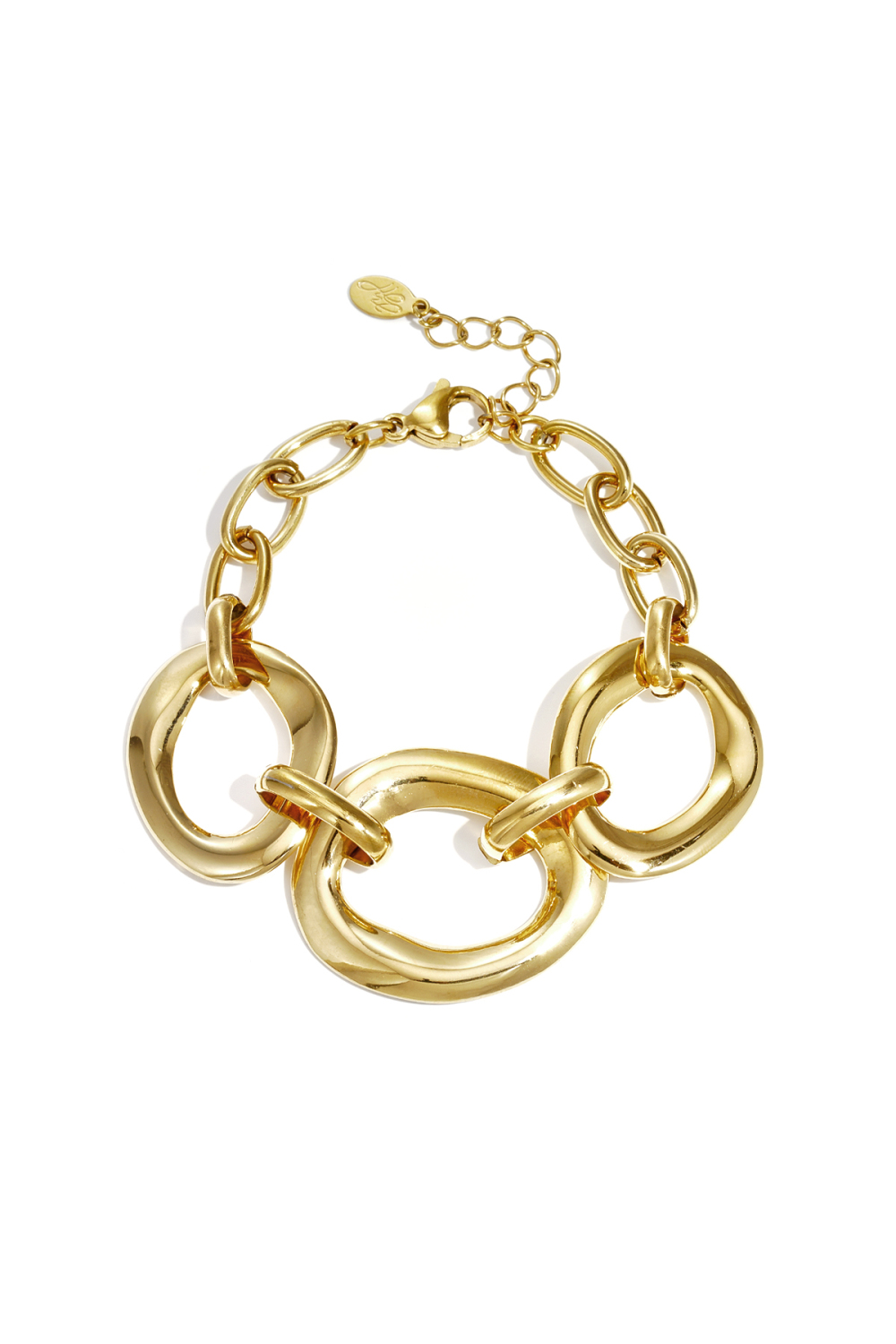 Bracelet Orné De Pièces Rondes Imposantes 