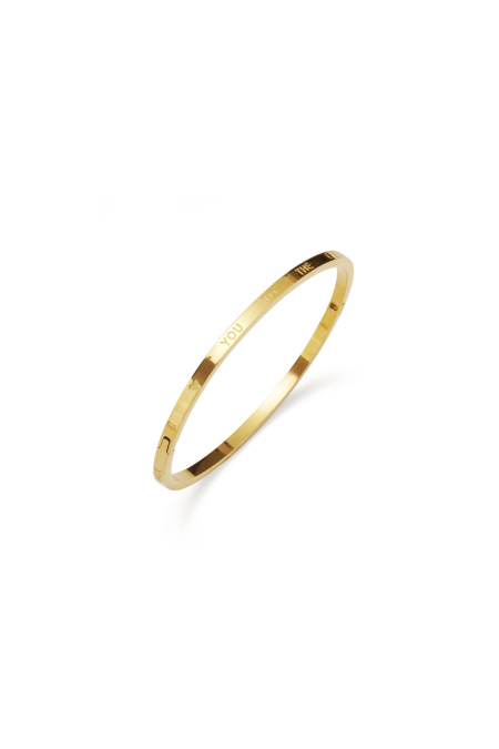 Bracelet esclave love you to the moon and back petit - doré