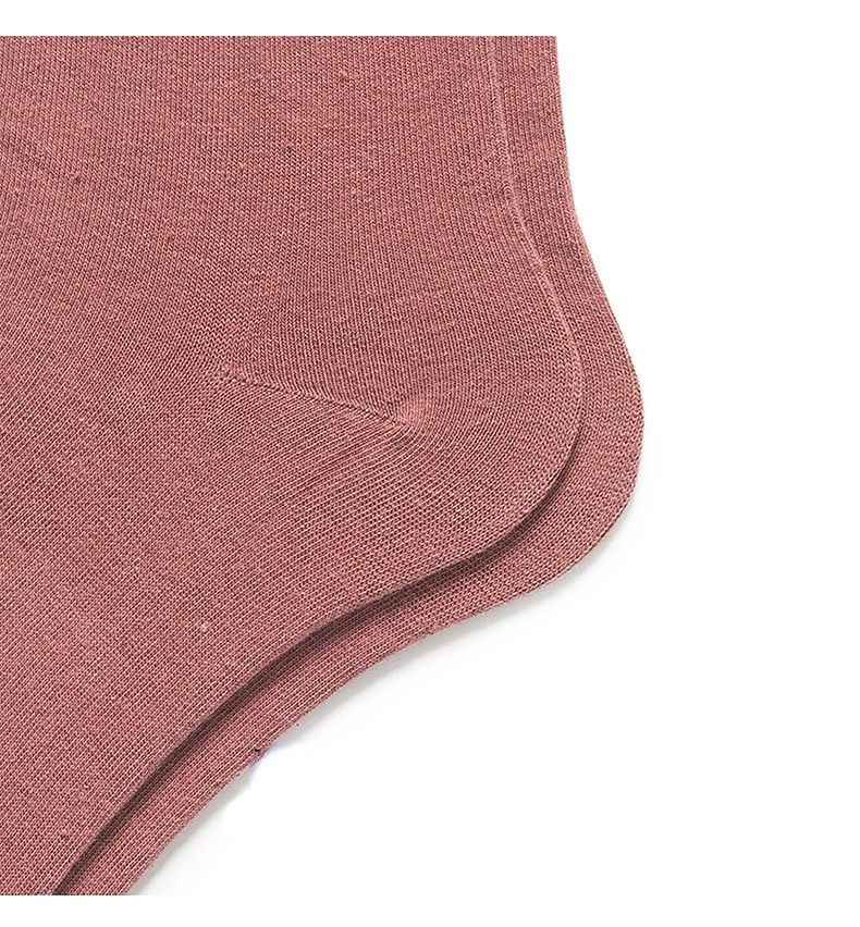1 Paire De Chaussettes Mi-Mollet Basiques Et Polyvalentes De Couleur Unie Image4
