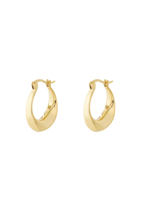 Boucles d'oreilles créoles courbes
