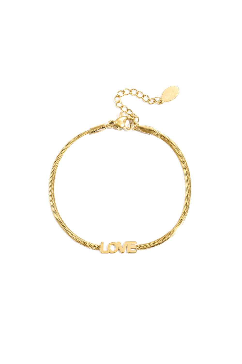 Bracelet Simple Amour En Acier Inoxydable 