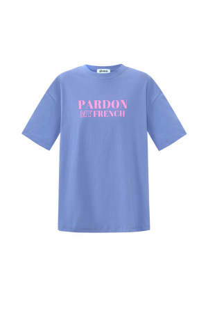 Cotton T-Shirt Femme Casual Letters h5 