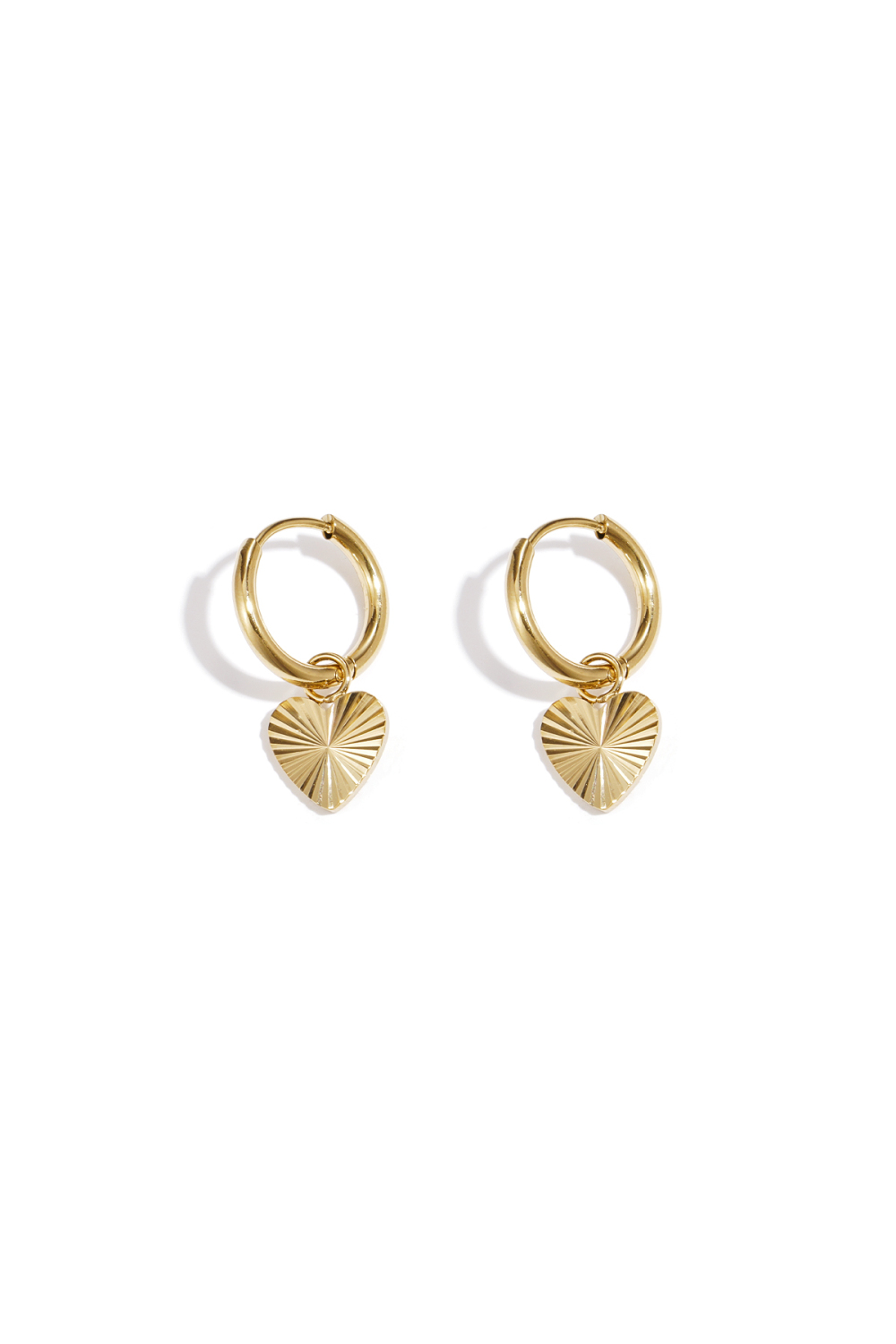 Boucles D'Oreilles En Forme De Cœur En Acier Inoxydable 