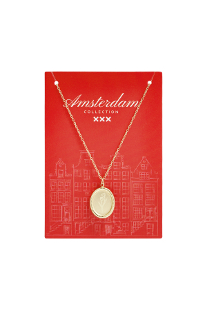 Collier En Acier Inoxydable Avec Fleur De Tulipe h5 Image7