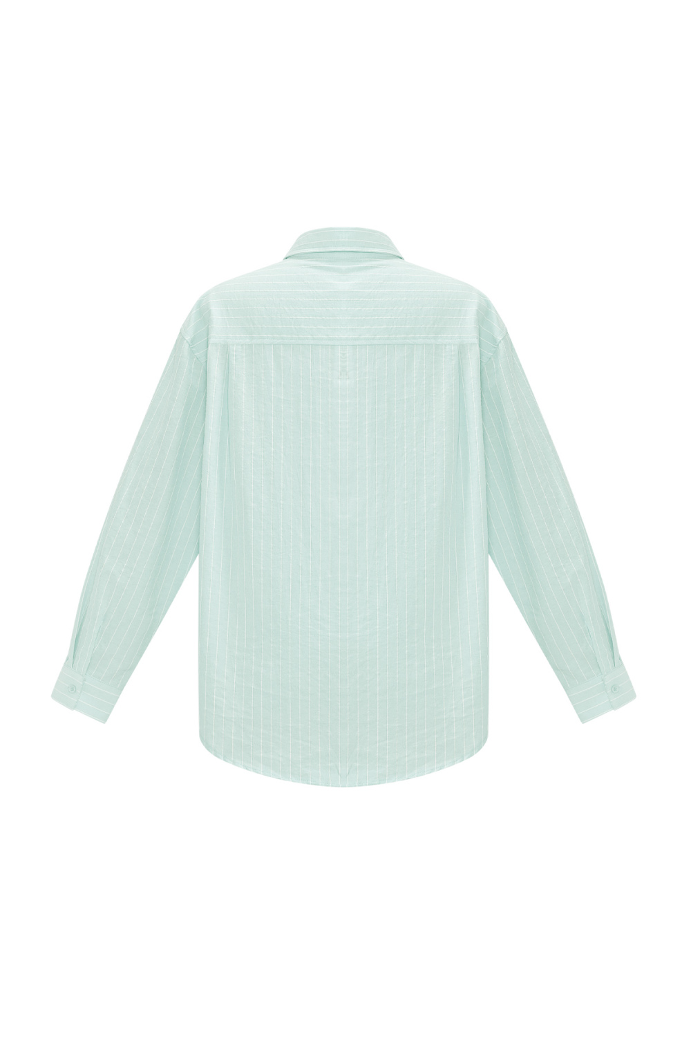 Cotton Woven Chemise Femme Casual Stripes Coeur Ruffle Detail Image3
