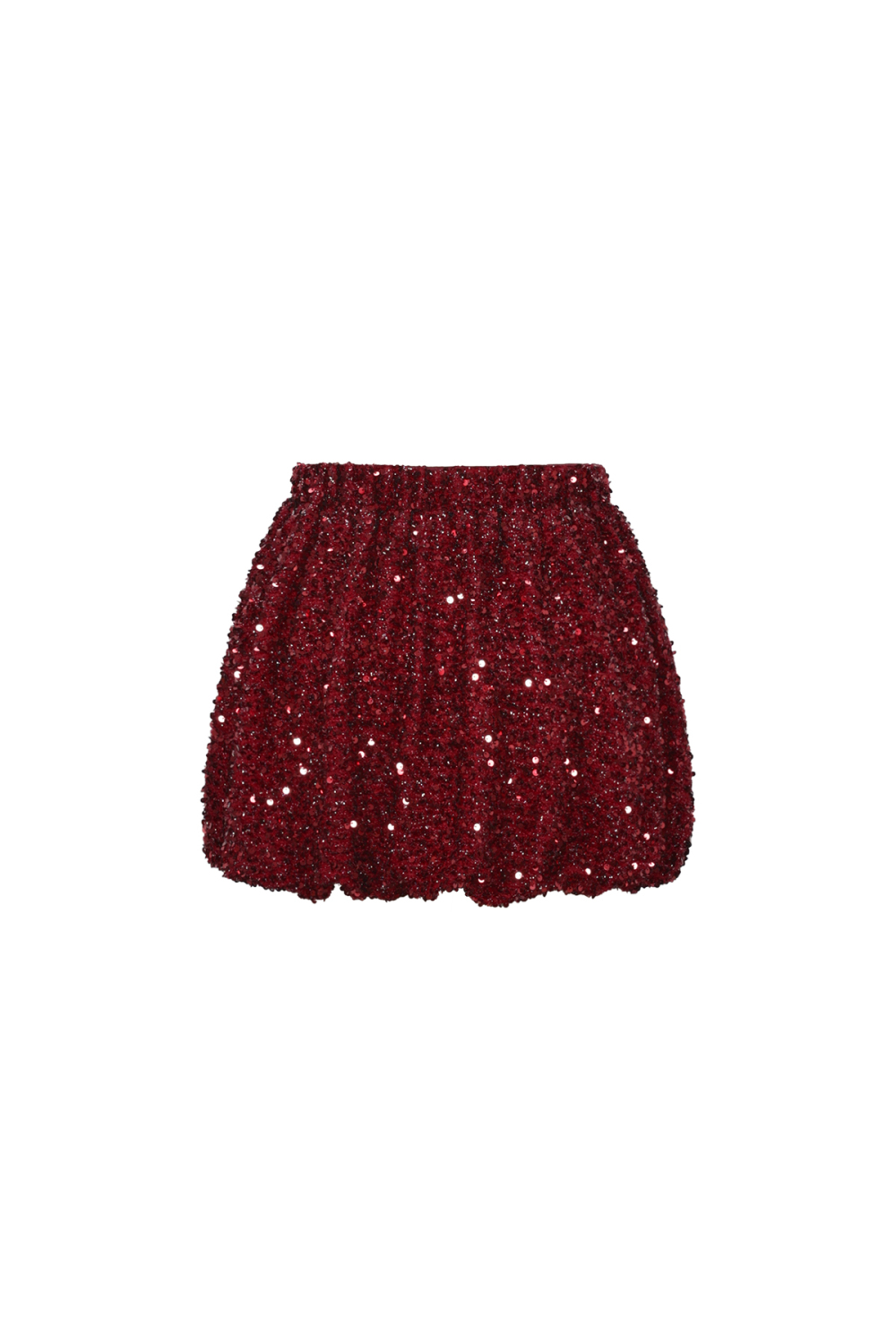 Jupe Courte Femme En Fibre De Polyester Tissée Élégante Paillettes Image3