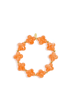 Bracelet De Perles Avec Des Perles En Forme De Trèfle h5 Image3