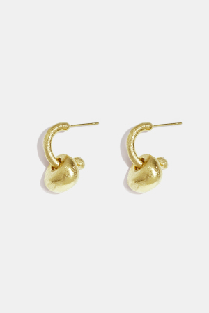 Boucles D'Oreilles Pendantes Sculpturales À Effet Mat h5 