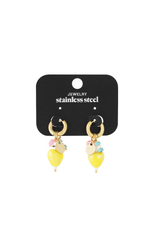 Boucles D'Oreilles Citron Avec Breloques h5 Image4