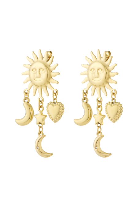 Boucles d'oreilles Love to the Moon and Back