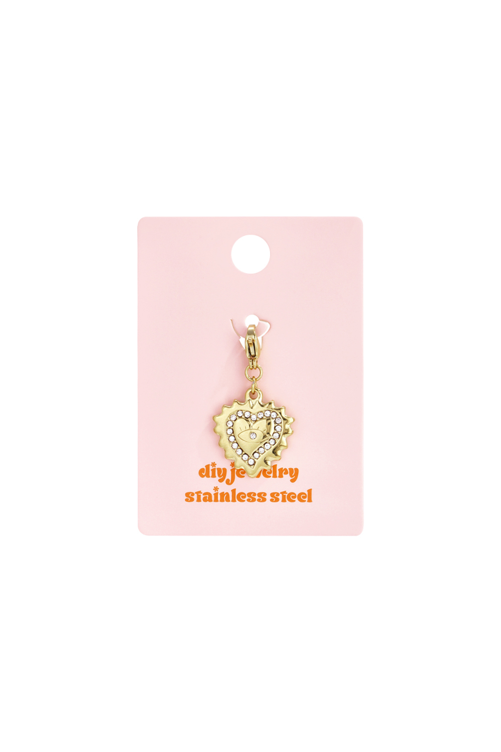 Apprêts De Bijoux En Acier Inoxydable Œil Du Diable Collection Simple Et Décontractée Pour Femmes Image2