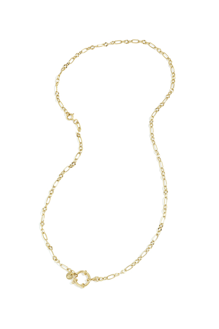 Collier et bracelet 2 en 1 avec maillons de tailles différentes