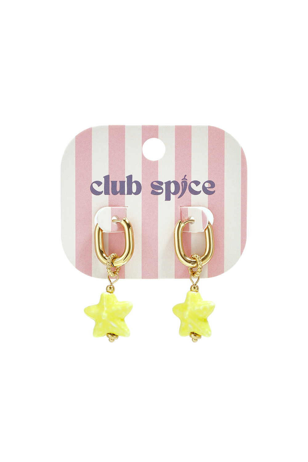 Boucles D'Oreilles Squovales Avec Pendentif Étoile Colorée Image3