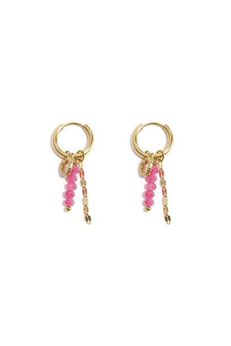Boucles d'oreilles Love on top charm