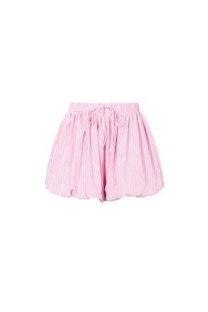 Woven Cotton Shorts Femme Casual Stripes h5 