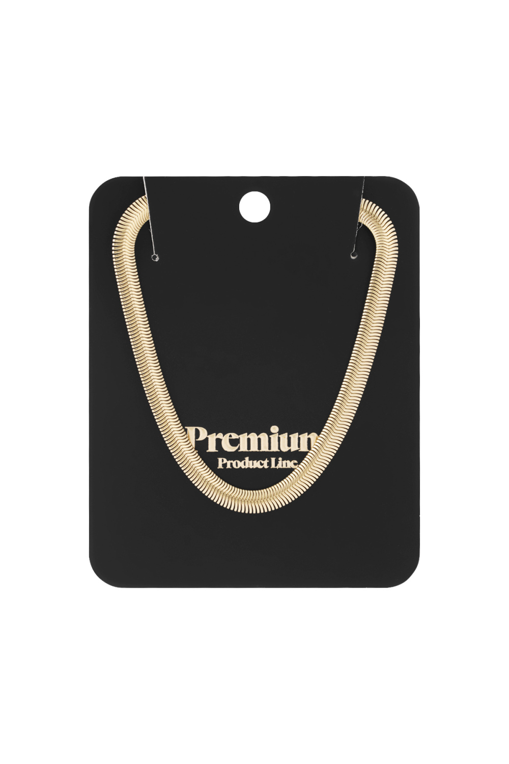 Collier Plat Avec Imprimé - Doré-6.0Mm Image8