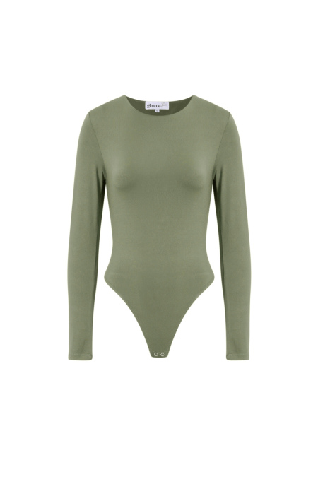 Bodyshaper en Nylon Tricoté Couleur Unie Style Basique 2