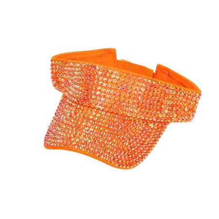 Casquettes unisexes en polyester orange sport